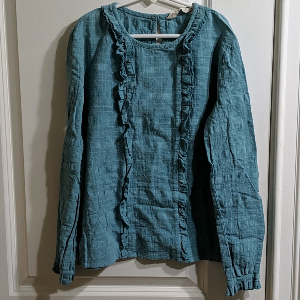Cute Mango Ruffle detailed top